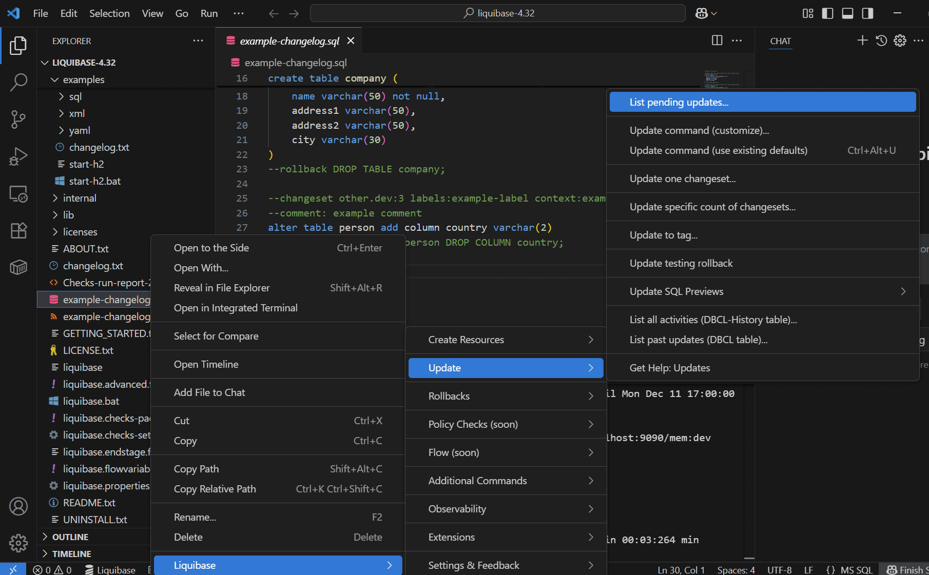 IDE List pending updates