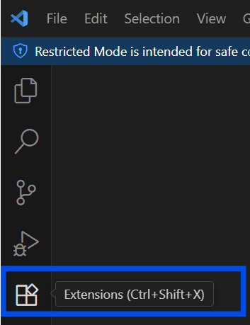 VS Code extensions screenshot